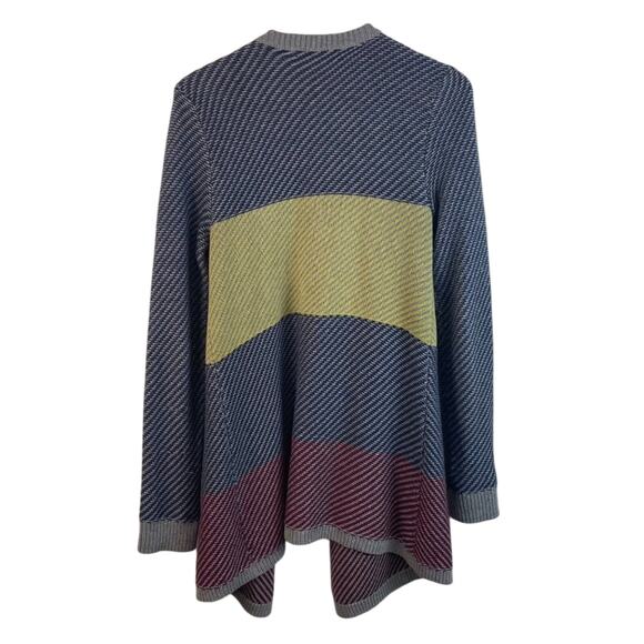 CAbi Color Block Blanket Knit Cardigan Size Small - Picture 9 of 9